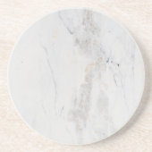 Marbre blanc Dessous de verre en grès (Devant)