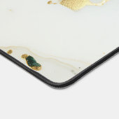 Marbre blanc d'or vert Monogramme sur mesure (Coin)