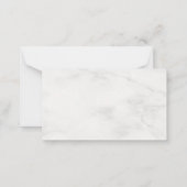 Marbre blanc doré moderne Monogramme Modèle (Dos)