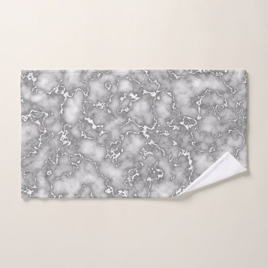 Marbre blanc élégant (Serviette à main)
