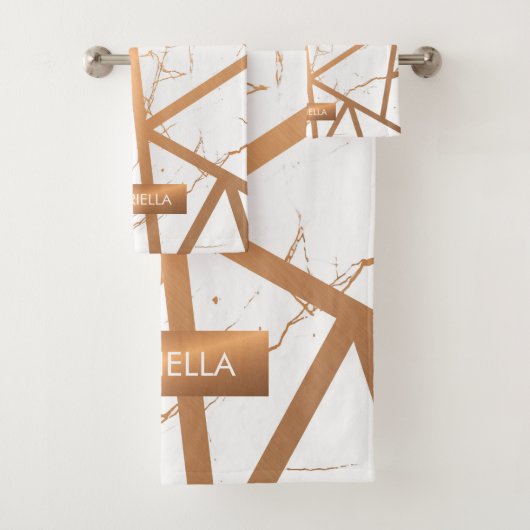 Marbre blanc et doré (En situation)