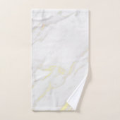 Marbre blanc et doré (Serviette à main)