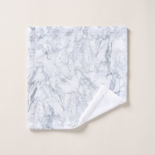 Marbre blanc et gris (Gant de toilette)
