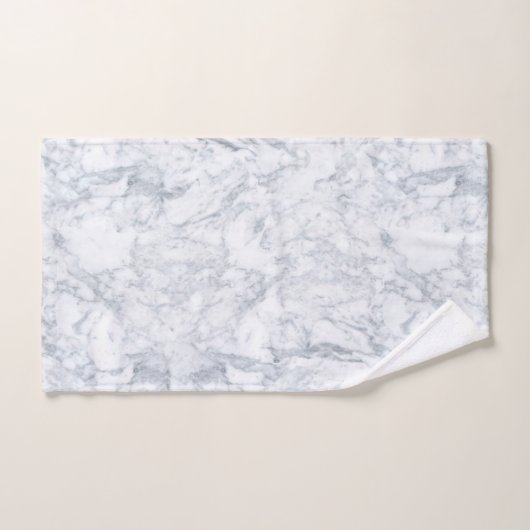 Marbre blanc et gris (Serviette à main)