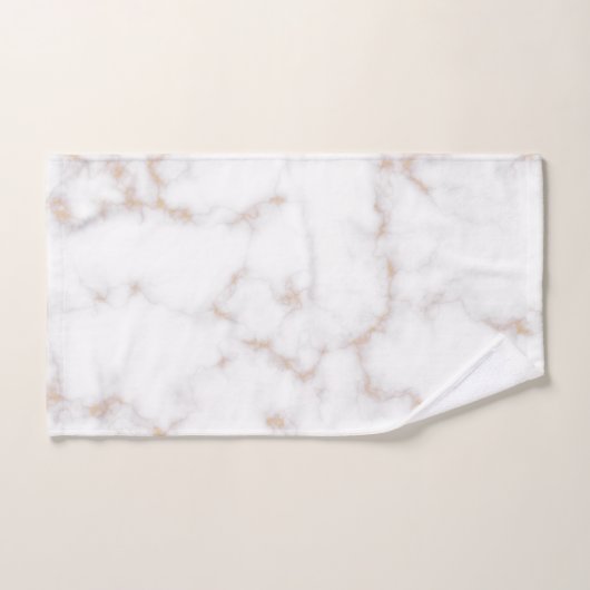 Marbre blanc et or (Serviette à main)