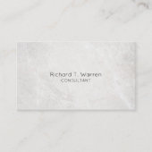 Marbre blanc et or Cartes de visite professionnels (Devant)