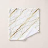 Marbre blanc et or de luxe (Gant de toilette)