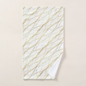 Marbre blanc et or de luxe (Serviette à main)
