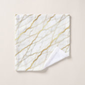 Marbre blanc et or de luxe (Gant de toilette)