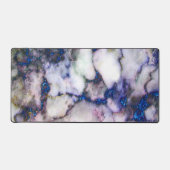 Marbre blanc Et Parties scintillant Rose Et Bleu (Recto)