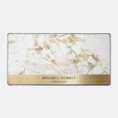Marbre Blanc Faux Métal Doré Affaires (Recto)