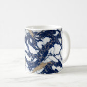 Marbre blanc Giled Marine Blue Agate Mug (Devant droit)