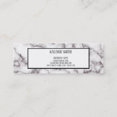 Marbre blanc Graduation Insérer une carte de nom (Dos)