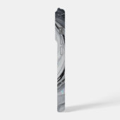Marbre Blanc Gris Tourbillon Holographique Luxe (Côté gauche)