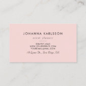 Marbre blanc moderne avec Carte de visite de bloc  (Dos)