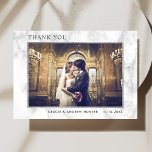 Marbre blanc moderne Carte de remerciements Partie<br><div class="desc">Marbre blanc tendance et moderne avec cadre de parties scintillant argenté carte de remerciements. Pour une personnalisation plus avancée de cette conception,  cliquez sur le lien "Customiser plus loin". Des articles correspondants sont également disponibles.</div>