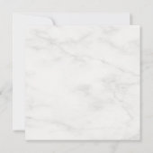 Marbre blanc moderne élégant Monogramme Modèle (Dos)