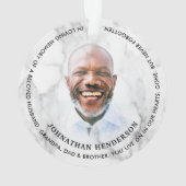 Marbre blanc Moderne En Mémoire Amoureuse Hommage  (dos)