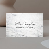 Marbre blanc moderne Luxe Designer Carte de visite