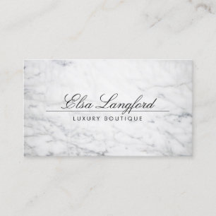 MARBRE BLANC MODERNE LUXURY BOUTIQUE Carte de visi