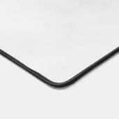 Marbre blanc Monogramme personnalisé et nom (Coin)