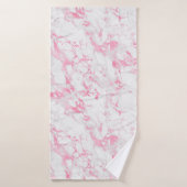 Marbre blanc rose (Serviette de bain)