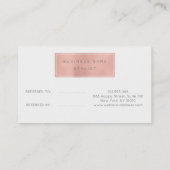 Marbre blanc Rose de  de la carte de référence du  (Dos)