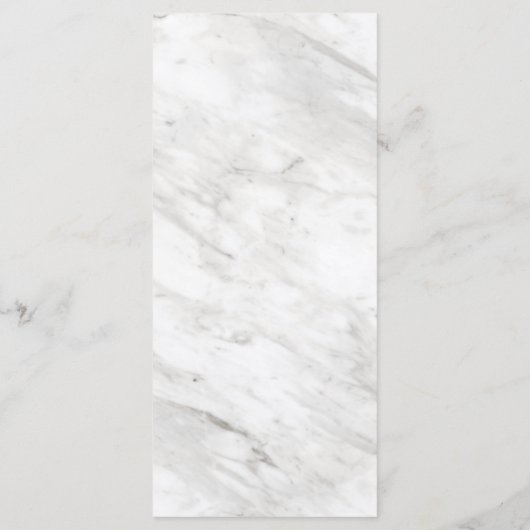 Marbre blanc & Rose Gold Elegant Wedding Menu (Dos)