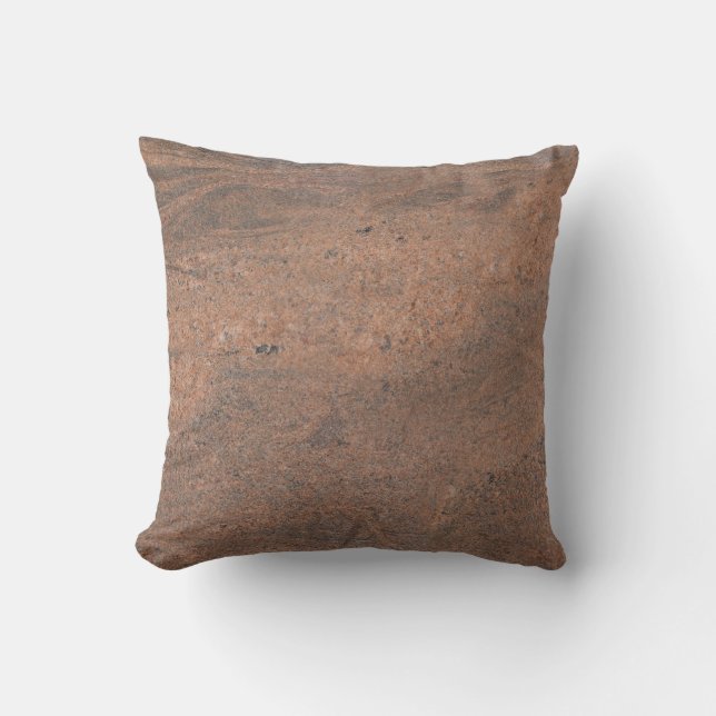 Marbre blanc rose ou Brown Coussin texturé (Recto)