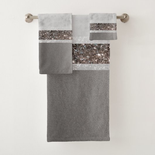 Marbre blanc Silver Parties scintillant Glam #1 (En situation)
