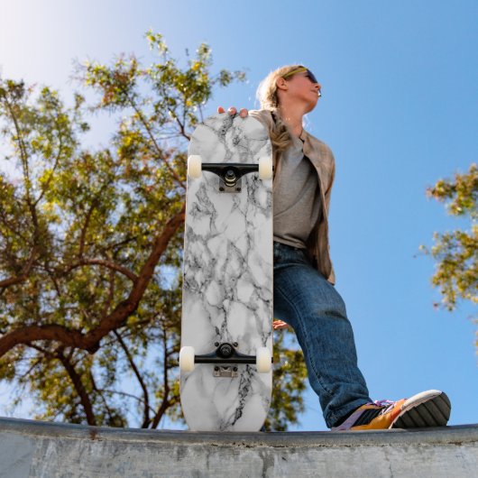 Marbre blanc Stone Skateboard (Extérieur 1)