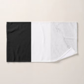 Marbre blanc texture noir et blanc arrière - plan (Serviette à main)