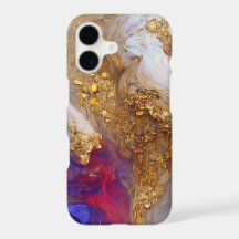 Marbre Blanc Tourbillon avec Or Liquide