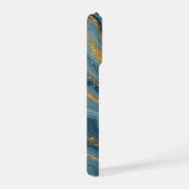 Marbre Bleu Abstrait Avec Veines D'or (Côté droit)