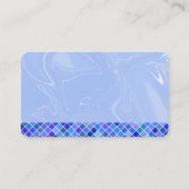 Marbre bleu Cartes de visite géométriques (Dos)