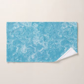 marbre bleu et blanc abstrait (Serviette à main)