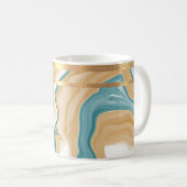Marbre bleu et Mug de café doré (Devant droit)