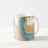 Marbre bleu et Mug de café doré (Devant droit)