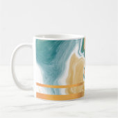 Marbre bleu et Mug de café doré (Gauche)