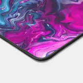 Marbre bleu et rose Acrylique Abstraction (Coin)