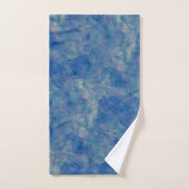Marbre bleu et rose Acrylique Abstraction (Serviette à main)