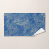 Marbre bleu et rose Acrylique Abstraction (Serviette à main)