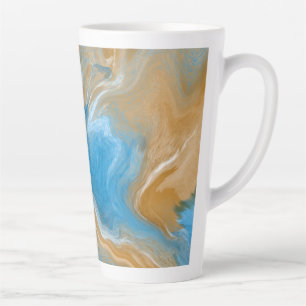 Marbre bleu et tan comme Art / Plage Couleurs Mug