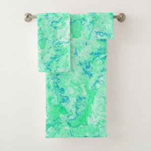 Marbre bleu et vert abstrait