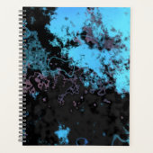 Marbre bleu, gris et violet Abstrait (Devant)