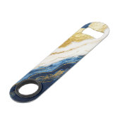 Marbre bleu marine de luxe et feuille d'or (Dos Angle)