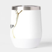 Marbre bleu or moderne Nom personnalisé (Arrière)