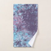 Marbre bleu, rose et violet Abstrait (Serviette à main)