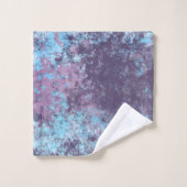 Marbre bleu, rose et violet Abstrait (Gant de toilette)