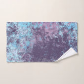 Marbre bleu, rose et violet Abstrait (Serviette à main)